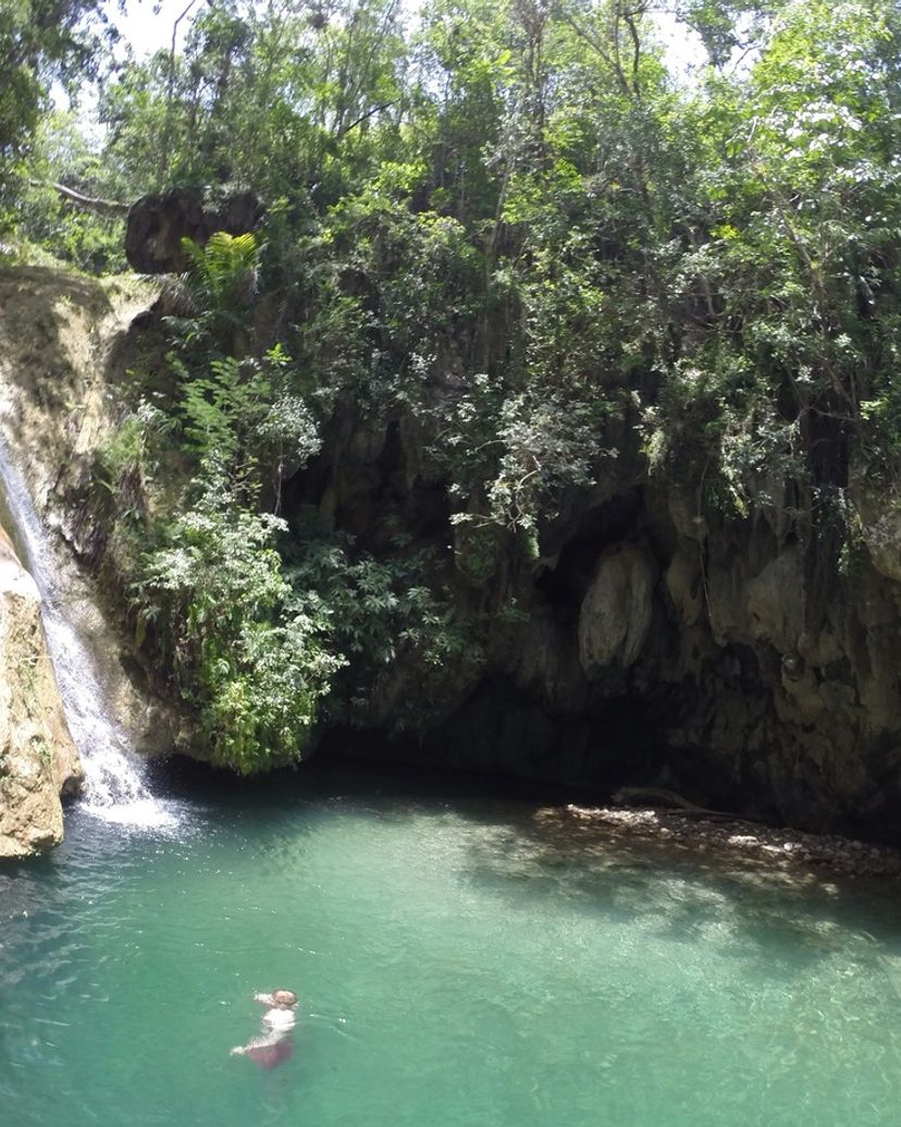 El Pilón waterfall panoramic view, Trinidad. “Horseback Riding to Waterfall El Pilón” Tour