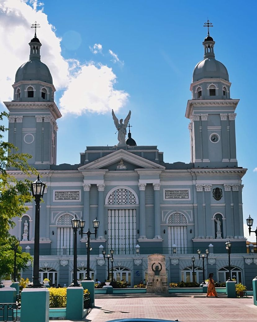 The Cathedral of Santiago de Cuba panoramic view, Santiago de Cuba, Cuba.