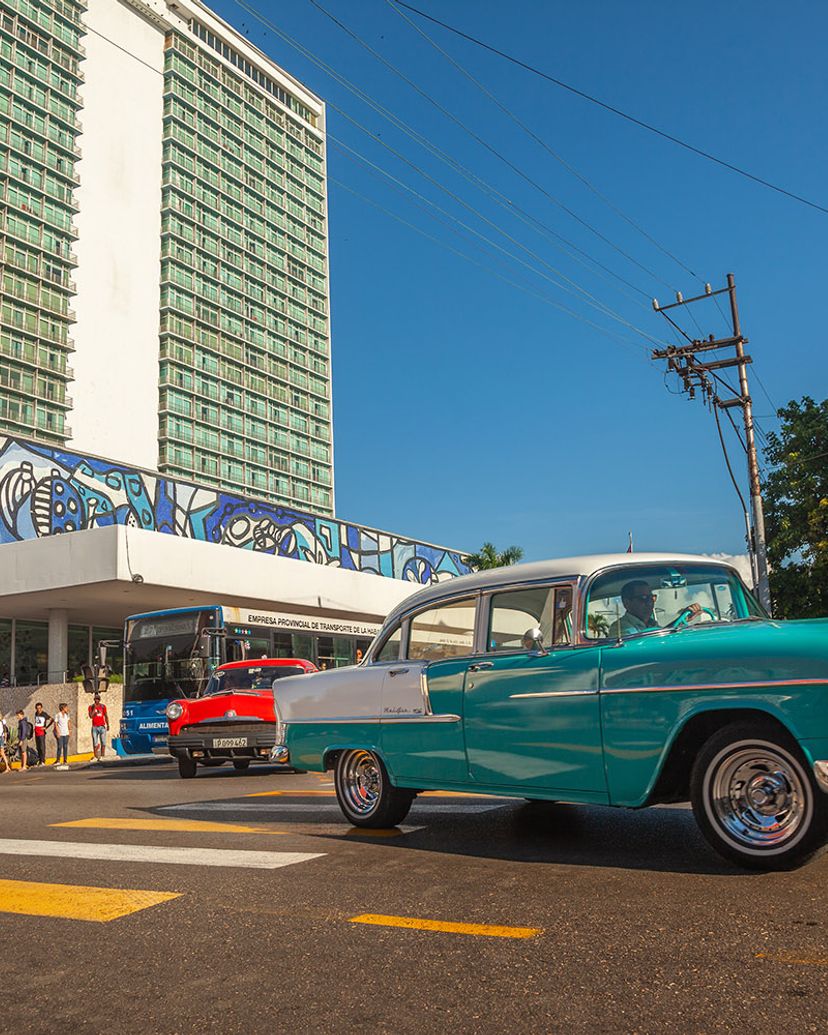 "MODERN HAVANA IN AMERICAN CLASSIC CARS (HARD TOP)" Private Tour, Havana, Cuba.