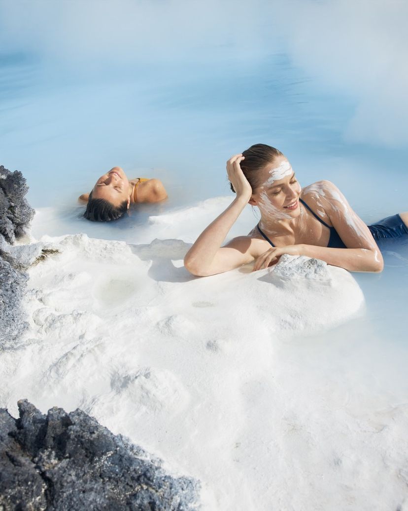 The world-famous Blue Lagoon panoramic view, Iceland.