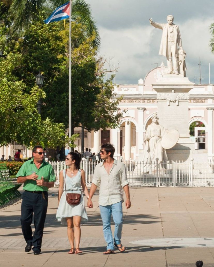 José Martí Central Park panoramic view, Cienfuegos city, Cienfuegos, Cuba.