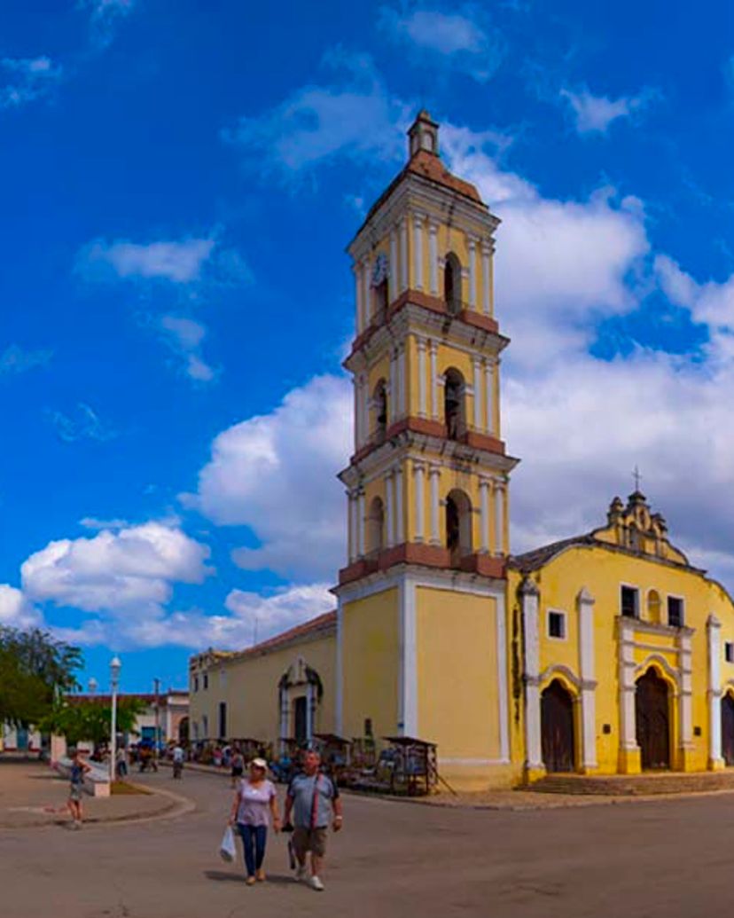 San Juan de los Remedios cathedral panoramic view. "Sunday Mass in Remedios" Tour