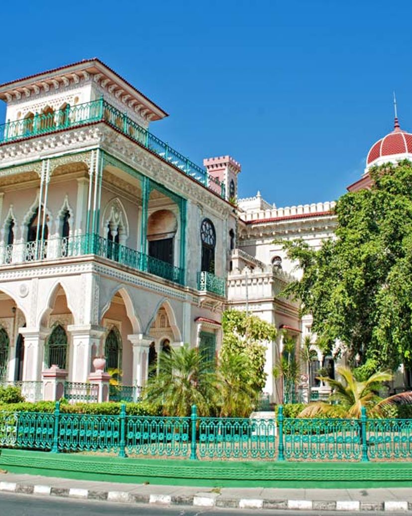 Palacio de Valle panoramic view, Cienfuegos, Cuba.