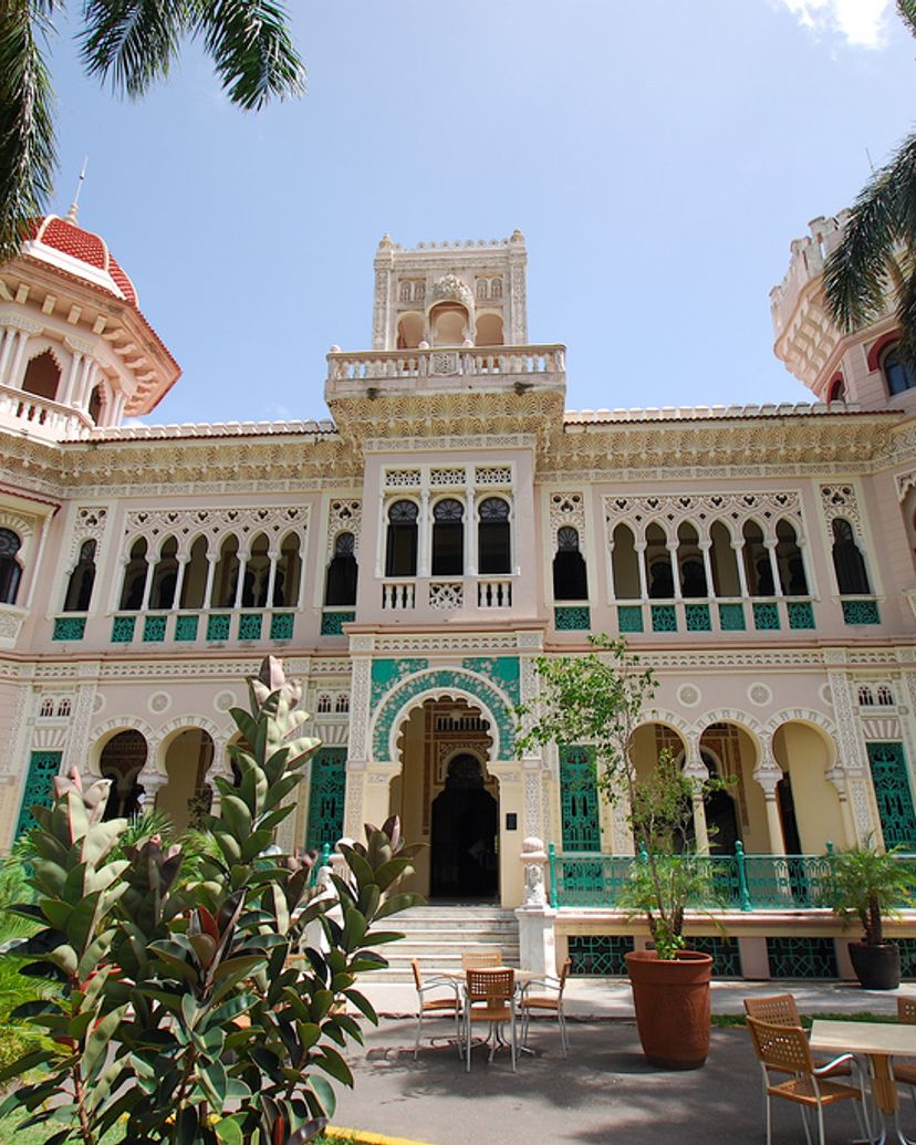 The Palacio de Valle panoramic view, Cienfuegos city, Cuba.