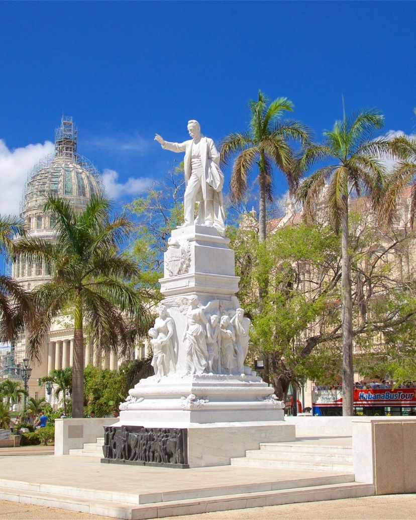 The José Martí Central Park panoramic view, Old Havana, Cuba.