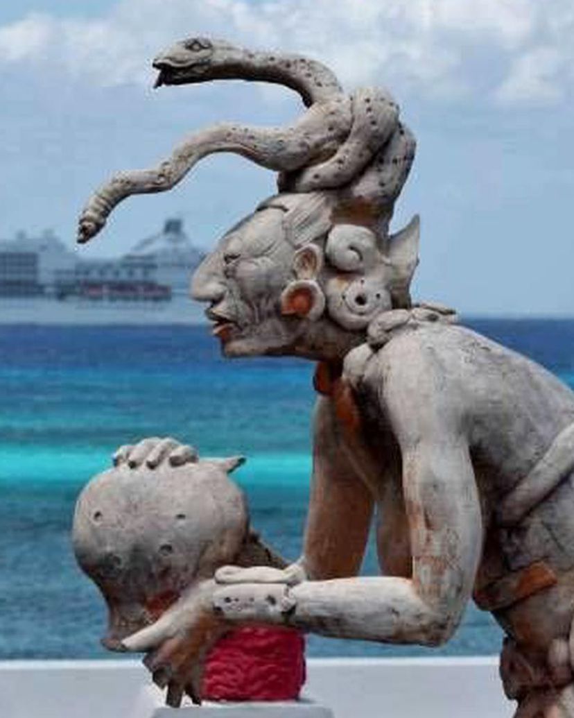 Cozumel island panoramic view, Quintana Roo, México.