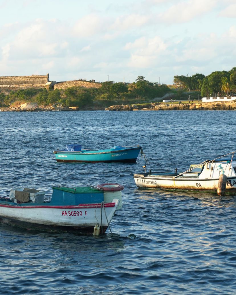 Los Tres Reyes del Morro fortress panoramic view, Havana, Cuba.