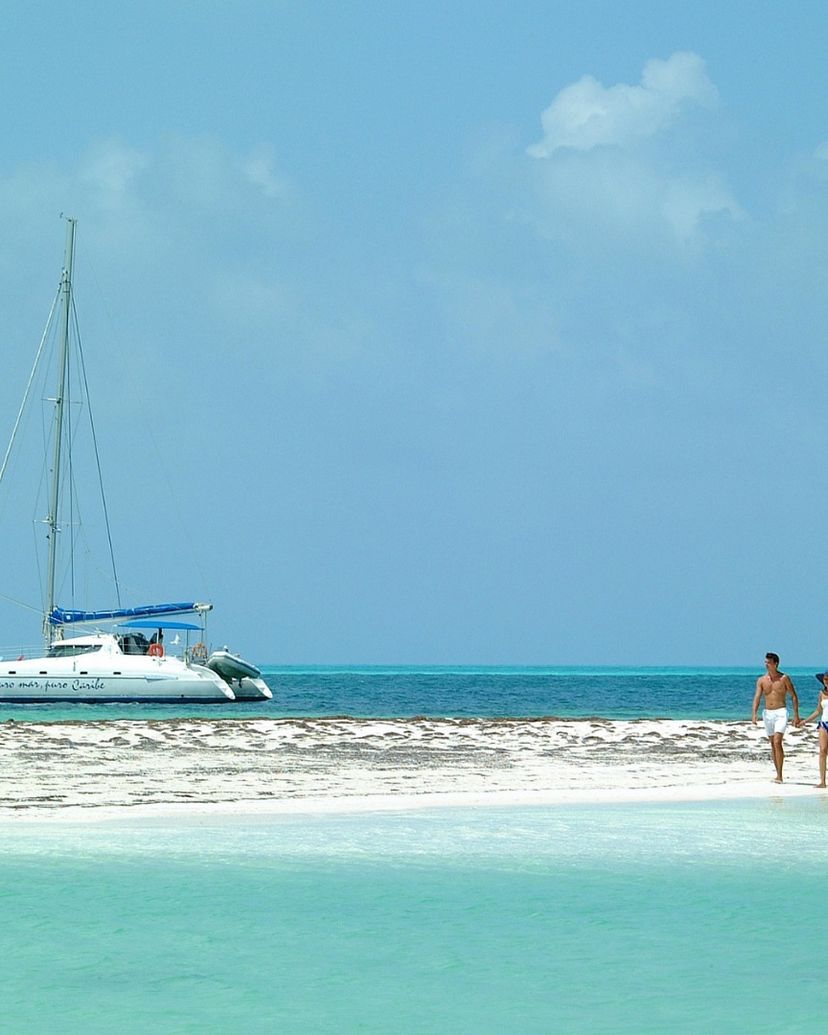 Playa Sirena panoramic view, Cayo Largo del Sur, “Caribbean Night Special Dinner” Tour