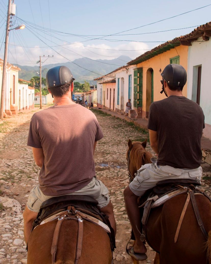 Horseback riding tour through the Sugar Mills Valley at the foot of the Sierra del Escambray, Trinidad.
