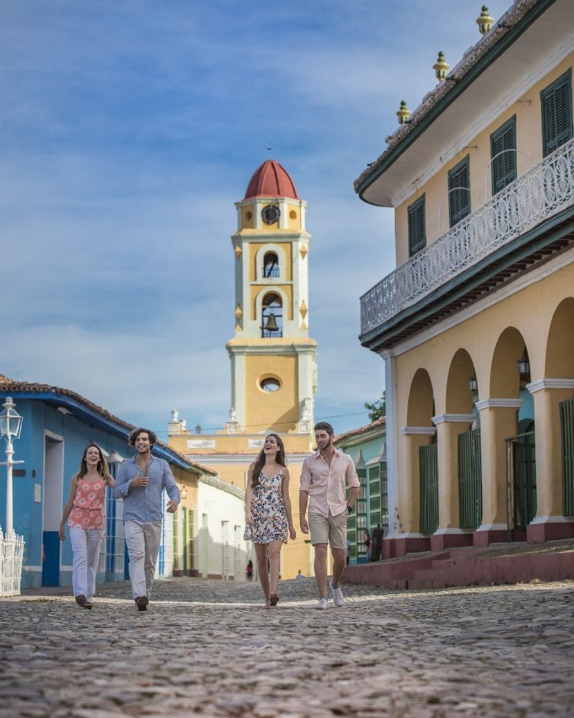 Plaza Mayor square, Trinidad old city panoramic view. “Nicho - Trinidad - Cienfuegos” Tour