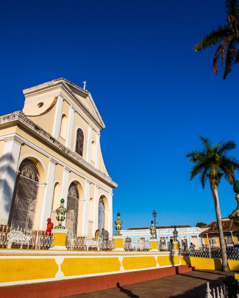 The Mayor square panoramic view, Trinidad, Sancti Spíritus, Cuba.