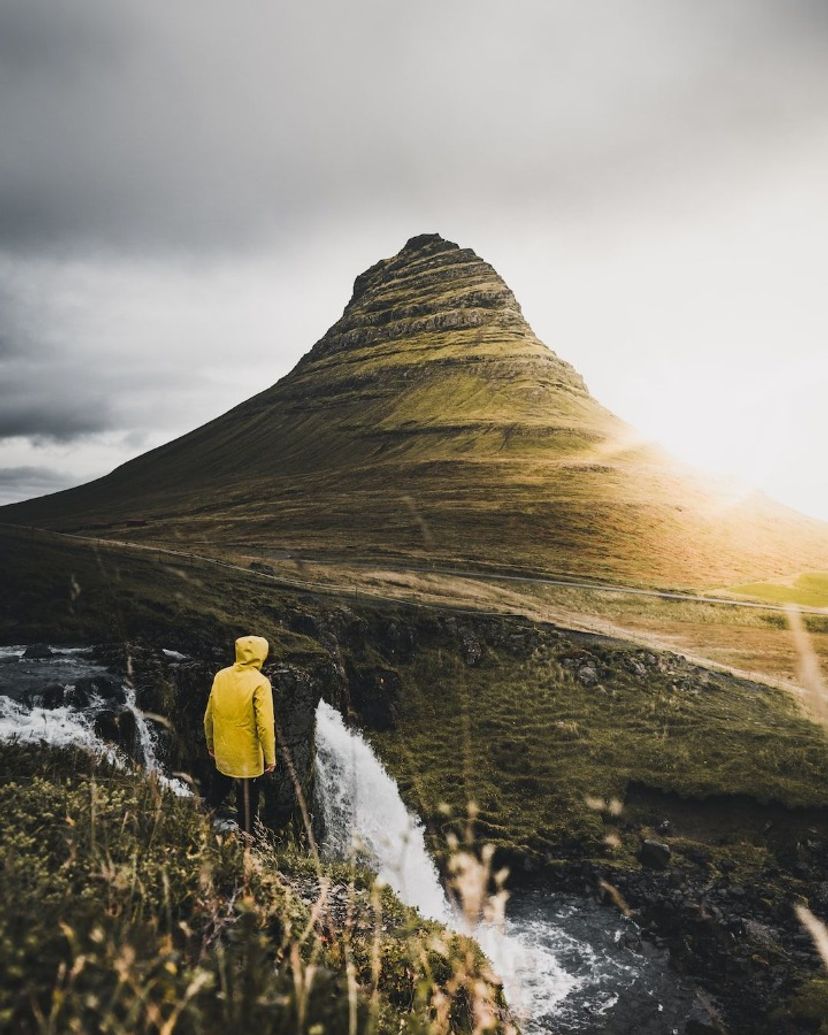 Kirkjufell mountain panoramic view, Snæfellsnes Peninsula, Iceland.