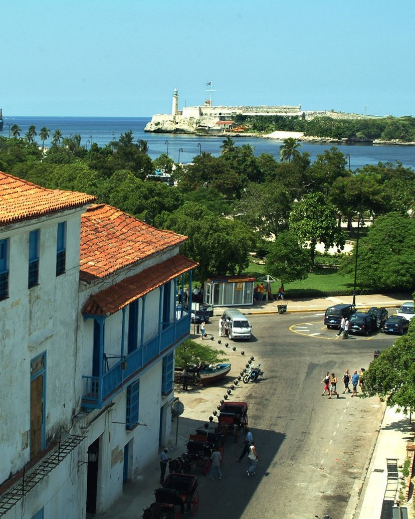 Los Tres Reyes del Morro fortress and the entrance of Havana bay