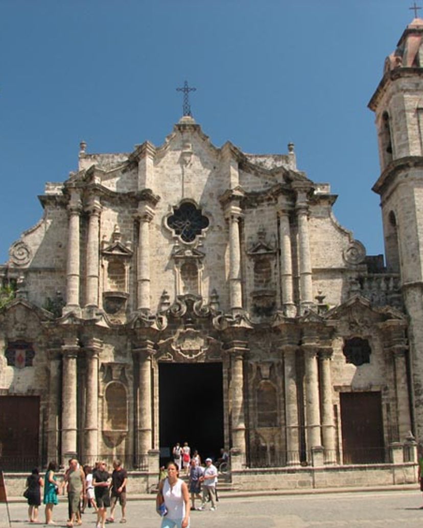 Havana Cathedral, Old Havana, Havana, Cuba.