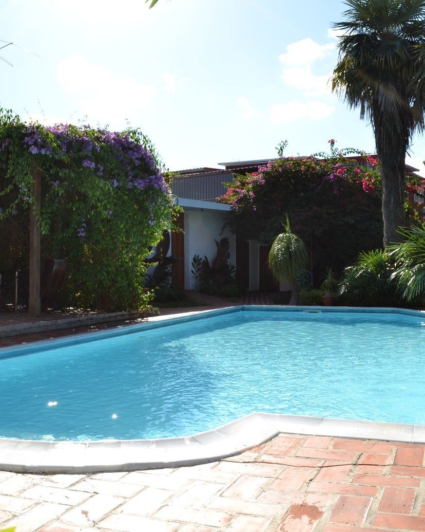 House swiming pool view