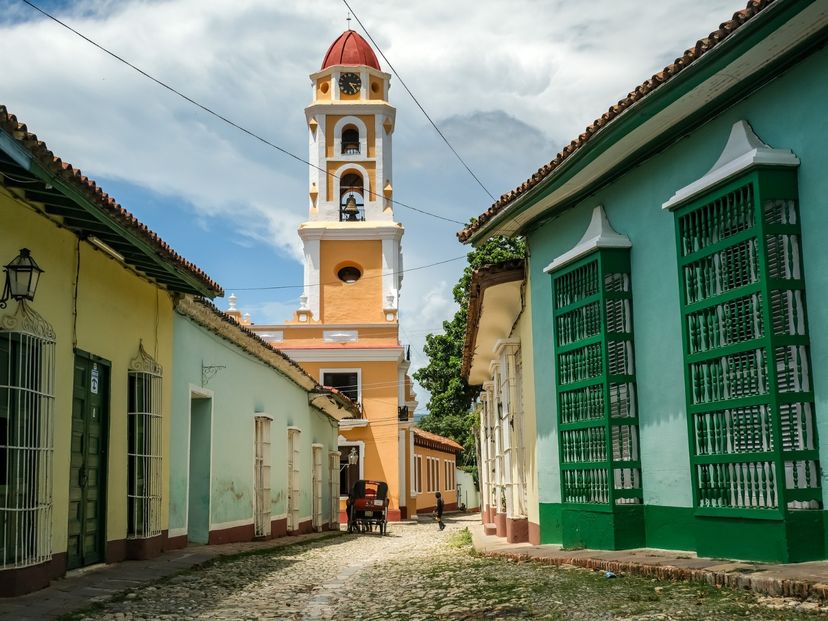 Trinidad Old City panoramic view, Sanctí Spíritus, Cuba.