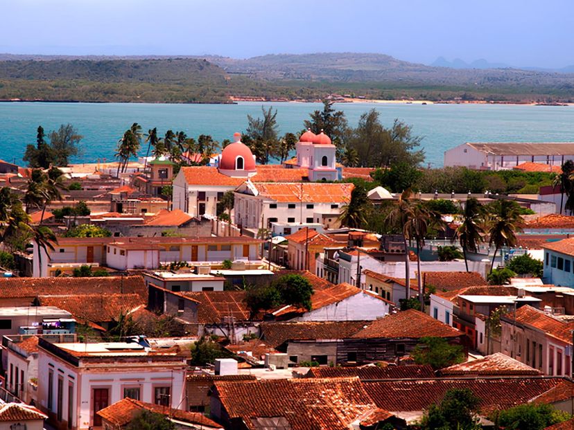 Gibara city panoramic view, Holguín, Cuba.