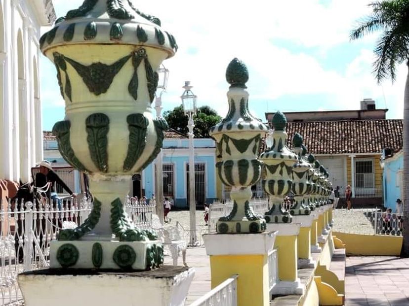 The Mayor square panoramic view, Trinidad, Sancti Spíritus, Cuba.