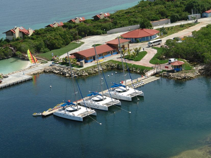 Las Brujas Marina aereal panoramic view