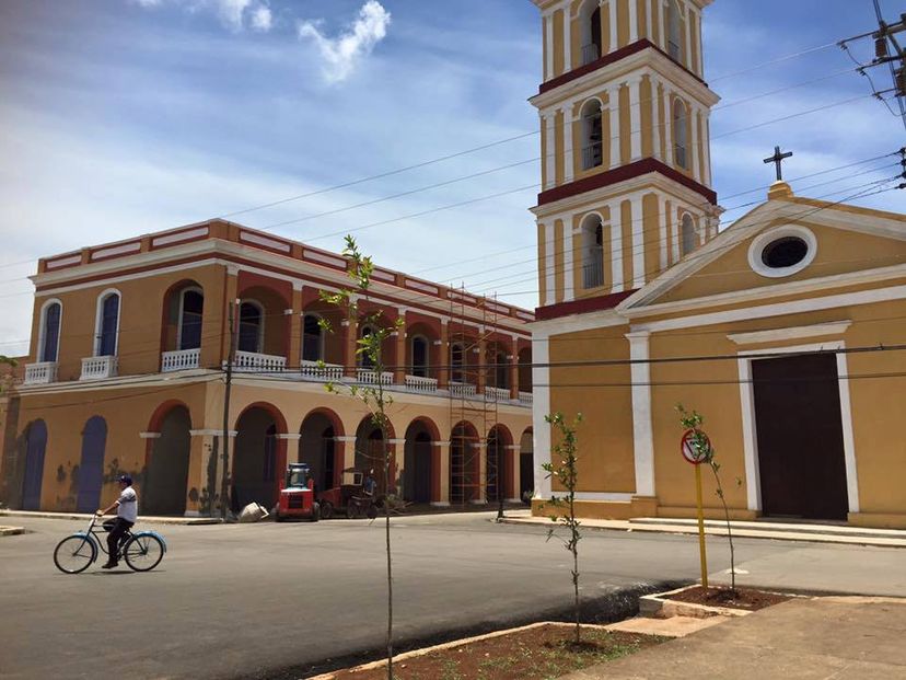 San Juan de los Remedios old city panoramic view, Villa Clara, Cuba.