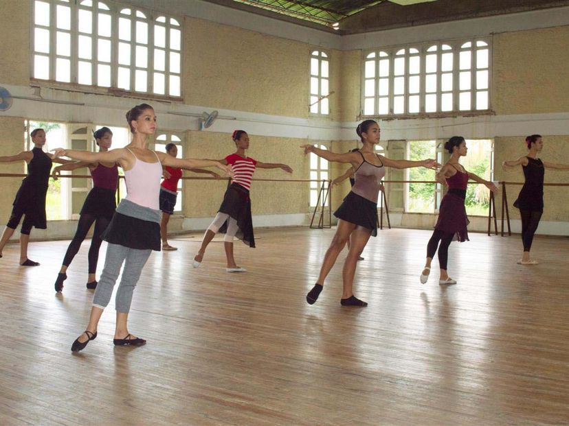 Professional clasical Ballet dancers of the city company Ballet de Camagüey