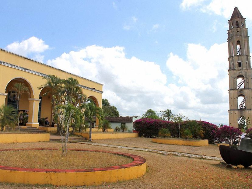 Manaca Iznaga farm panoramic view, Valley of the Sugar Mills, Trinidad, Sancti Spíritus.“Horseback Riding Sugar Mills Valley – Loma del Puerto – Sabanilla Restaurant” Tour