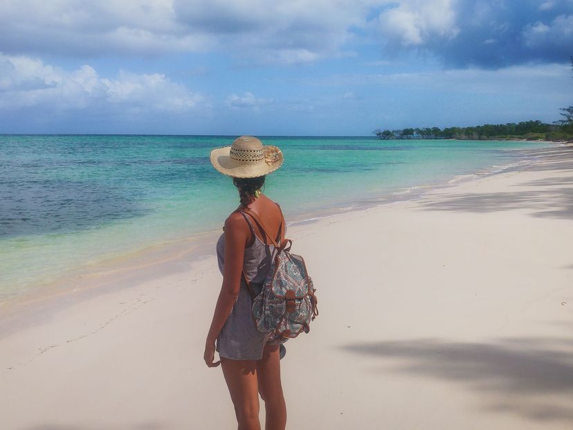 Cayo Jutias beach panoramic view, Pinar del Río