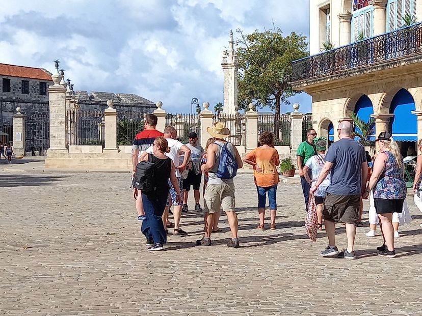 De Armas square panoramic view, Old Havana, Havana, Cuba.