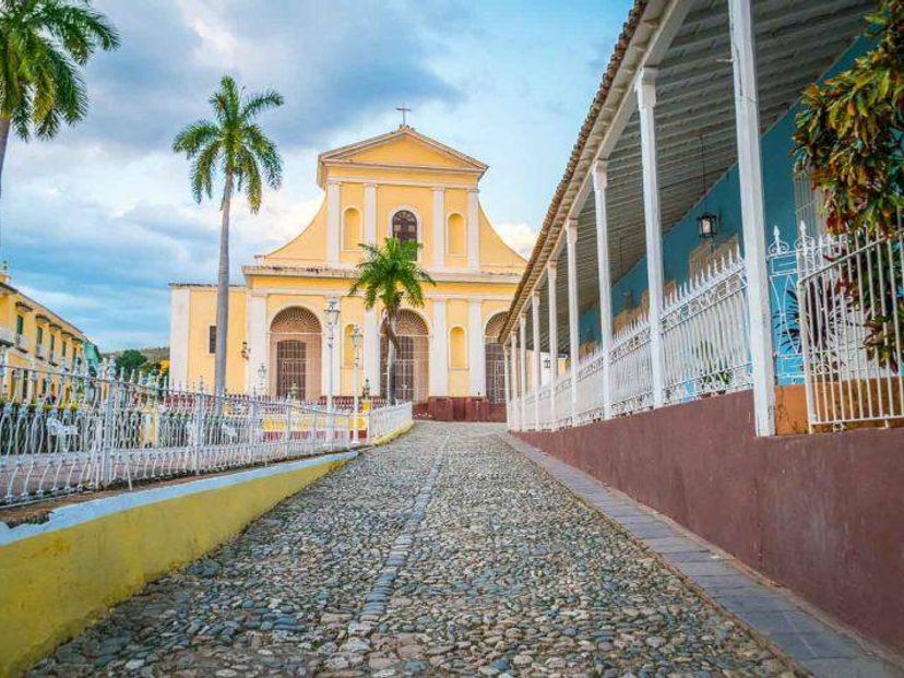 The Mayor square panoramic view, Trinidad, Sancti Spíritus, Cuba.