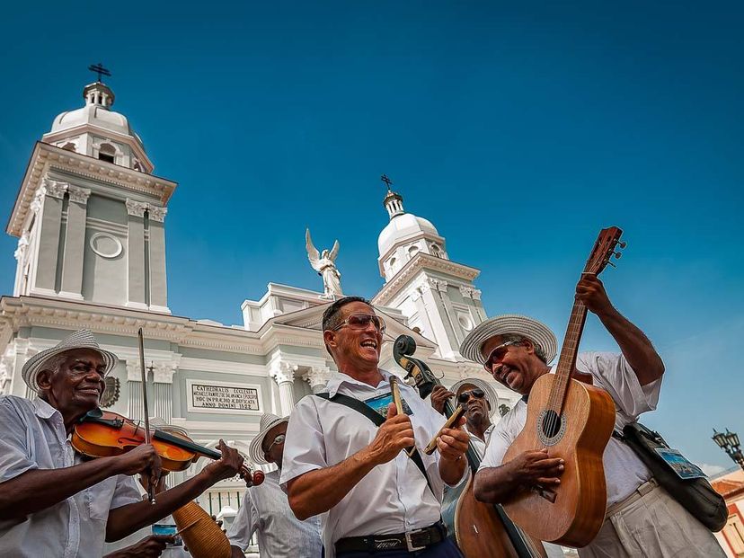 Céspedes park, Santiago de Cuba, Cuba.