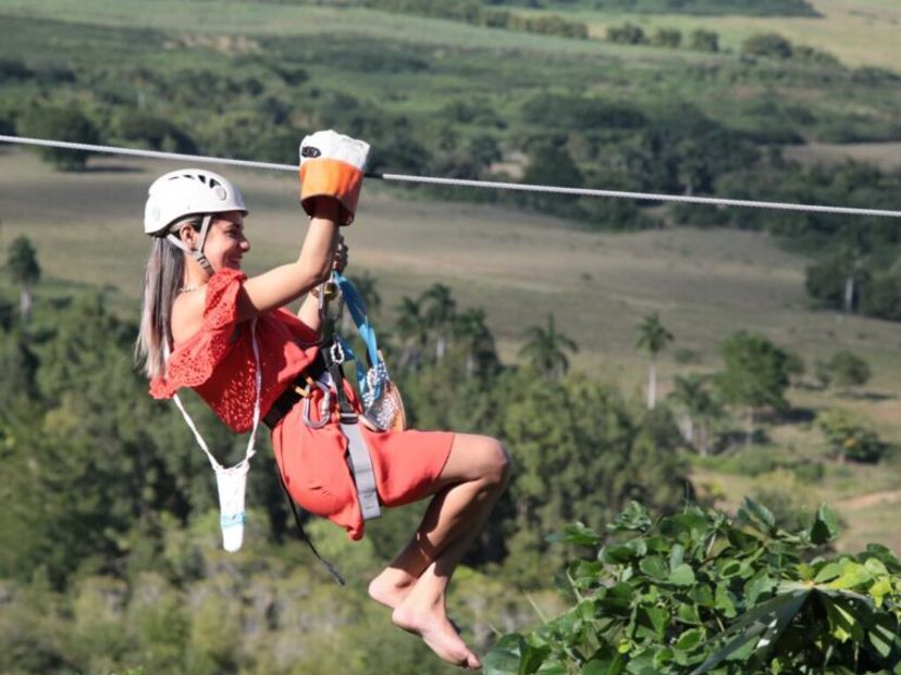 “CANOPY TOUR AT THE LOOKOUT POINT OF THE VALLE DE LOS INGENIOS” Tour, Trinidad, Cuba.
