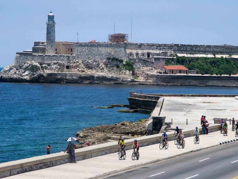 Castillo de los Tres Reyes del Morro (Castle of the Three Kings of Morro), a UNESCO World Heritage Site; Old Havana, Havana, Cuba.