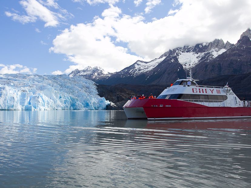 “NAVIGATION TO GREY GLACIER” Tour, Torres del Paine National Park, Chile.