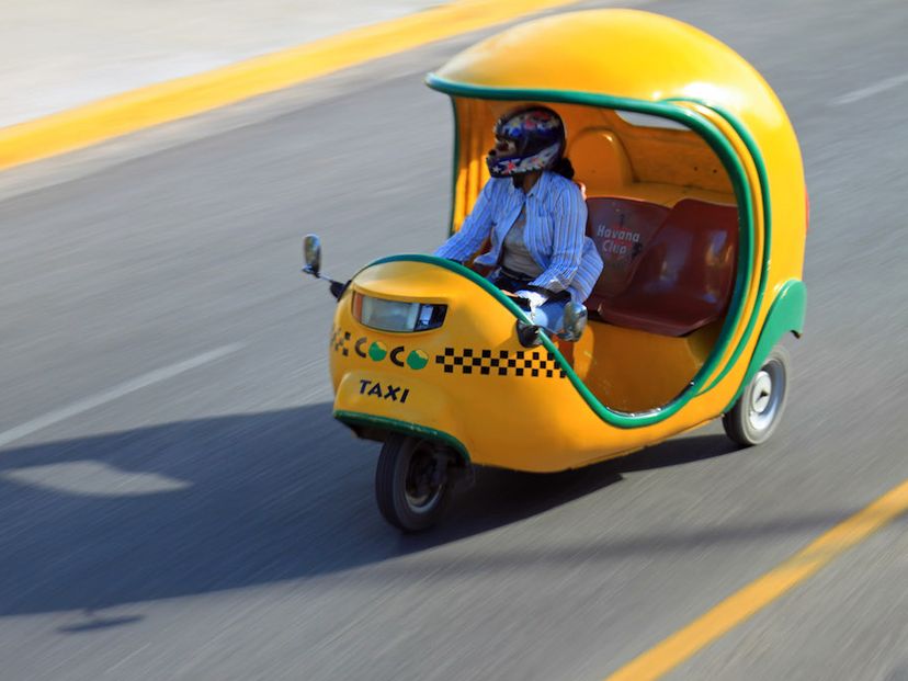 “RIDE IN HAVANA IN COCO - TAXI“ Tour, Havana, Cuba.