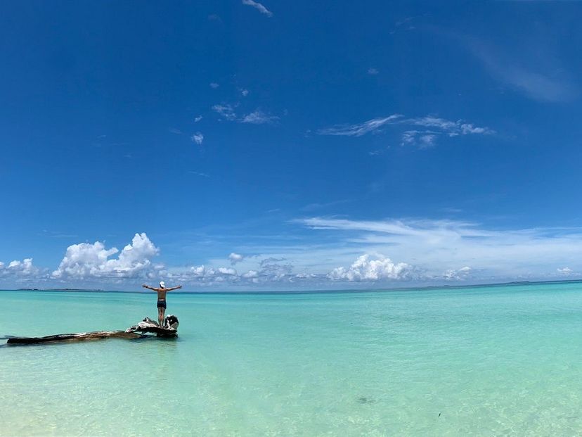 Playa Las Gaviotas panoramic view, Cayo Santa María, Villa Clara, Cuba.