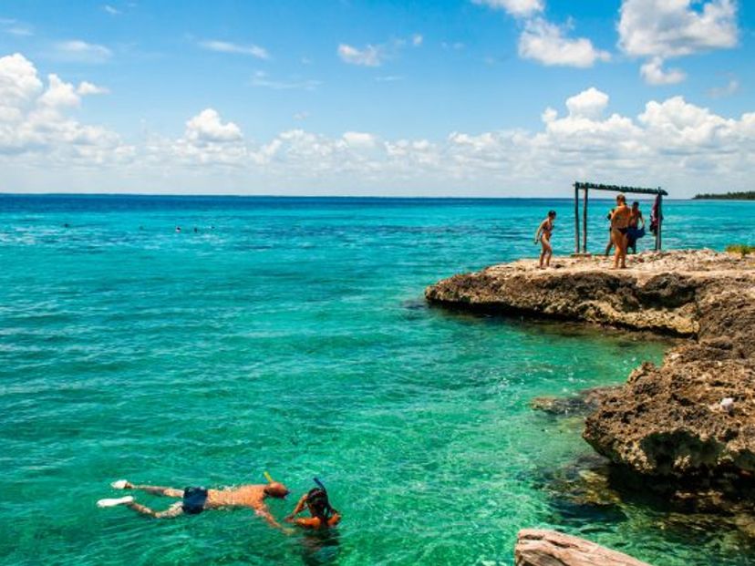The beautiful beach in Girón.