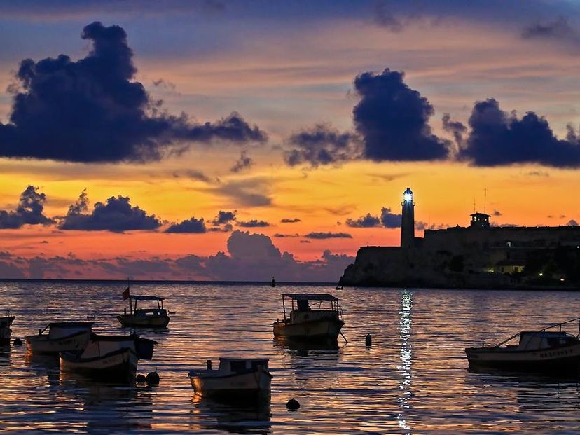 Havana panoramic night view
