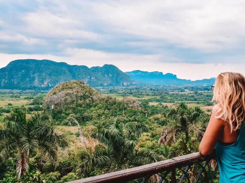 The Viñales Valley (Valle de Viñales) panoramic view, UNESCO World Heritage Site, Viñales, Pinar del Río, Cuba.