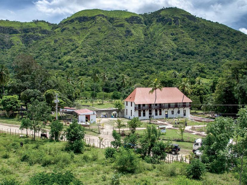 Cafetal Fraternidad panoramic view, Santiago de Cuba, Cuba.