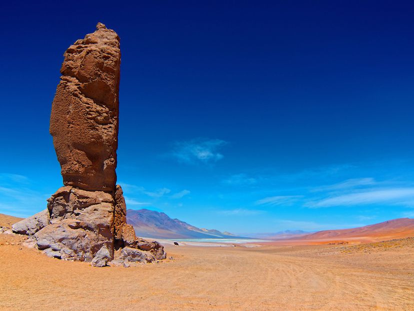 Monks of La Pacana, panoramic view, Antofagasta region, Chile