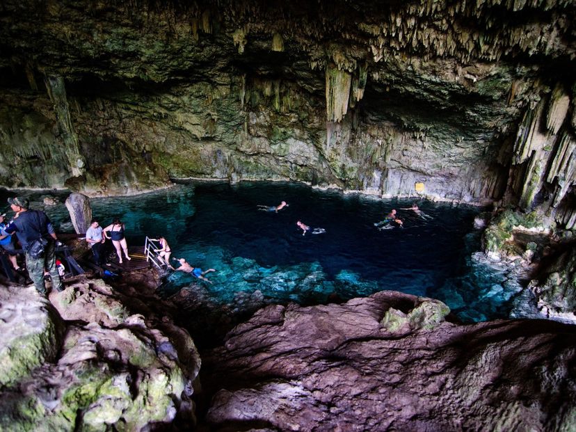 Swimming time at one of Cuba’s most famous caves, Saturno Cave