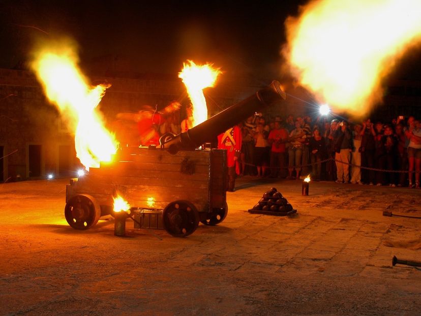 Cannon fire ceremony, an ancient Havana tradition, Havana, Cuba.