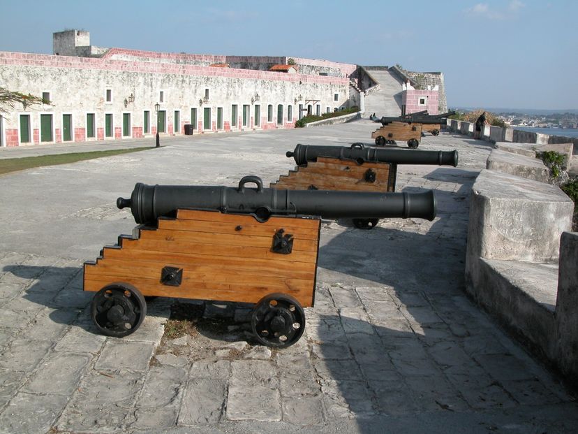 Fortaleza de San Carlos de la Cabaña San Carlos de la Cabaña fortress), a UNESCO World Heritage Site; Old Havana, Havana, Cuba.
