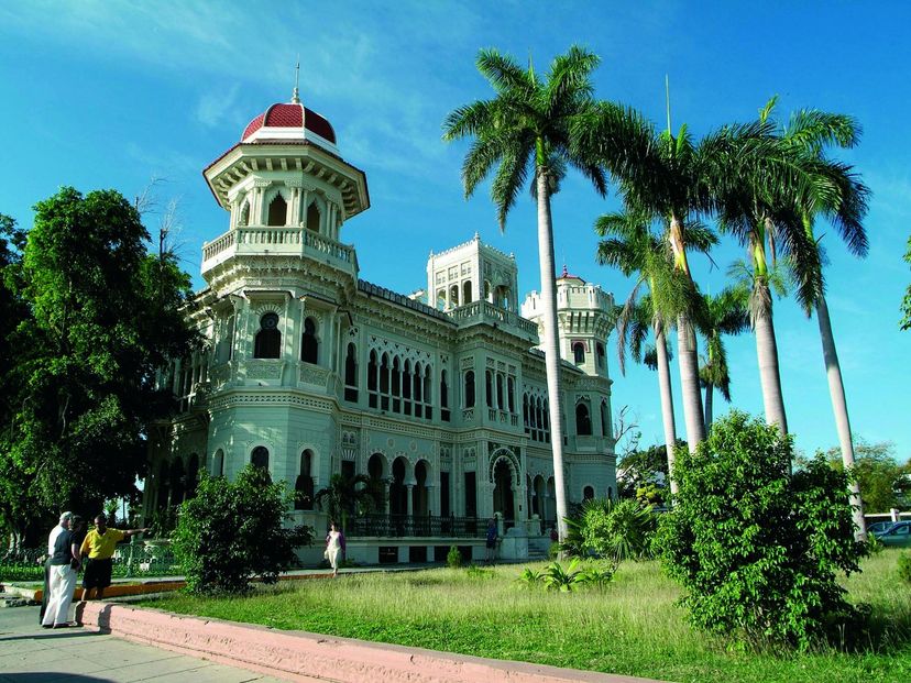 Palacio de Valle panoramic view, Cienfuegos city, Cuba.