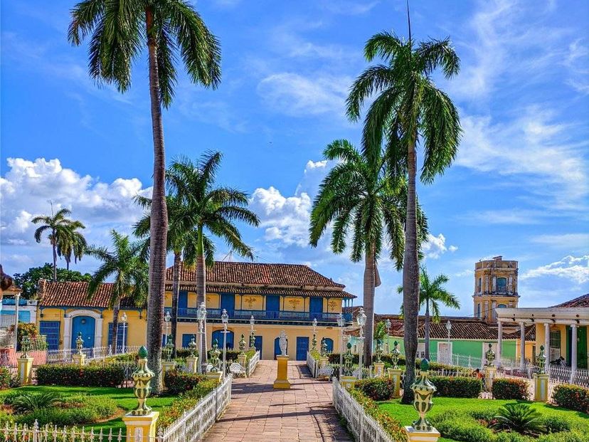 The Mayor square panoramic view, Trinidad, Sancti Spíritus, Cuba.