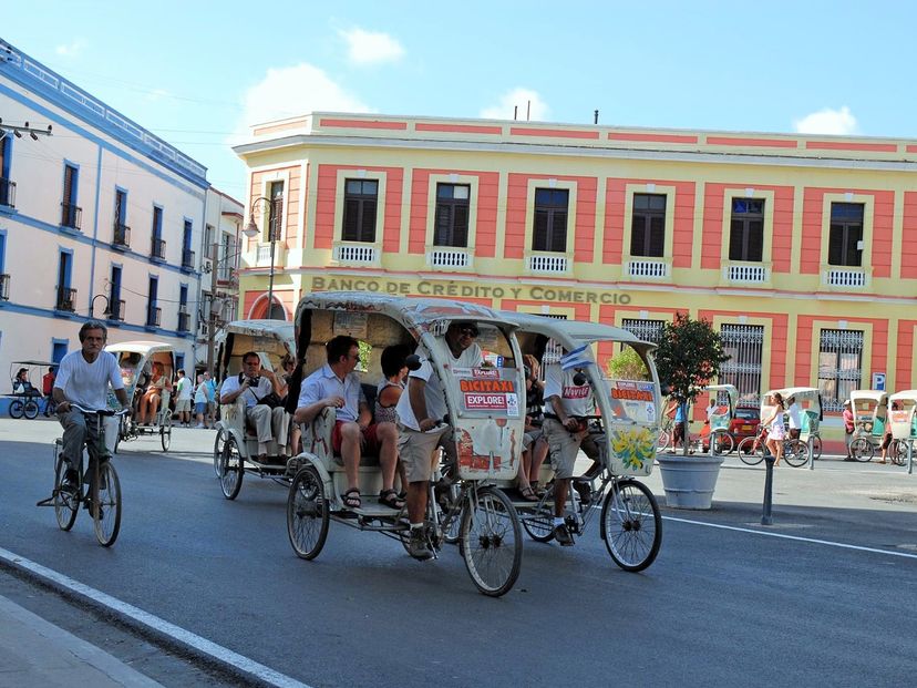Colorful Bicitaxis in Camaguey, Camaguey City