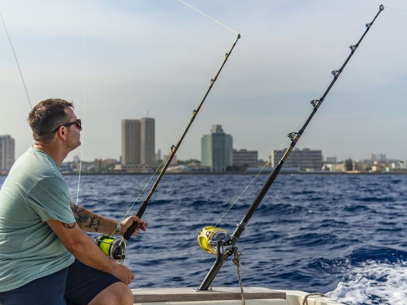 Deep Sea Fishing at Marina Hemingway, Havana, Cuba.