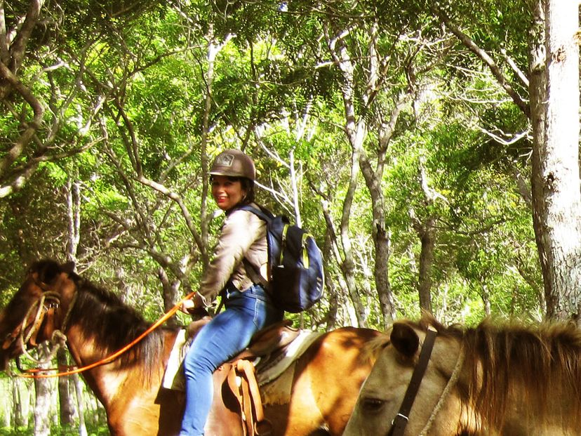 Horseback Riding in the Rocazul Biopark, Holguin, Cuba.