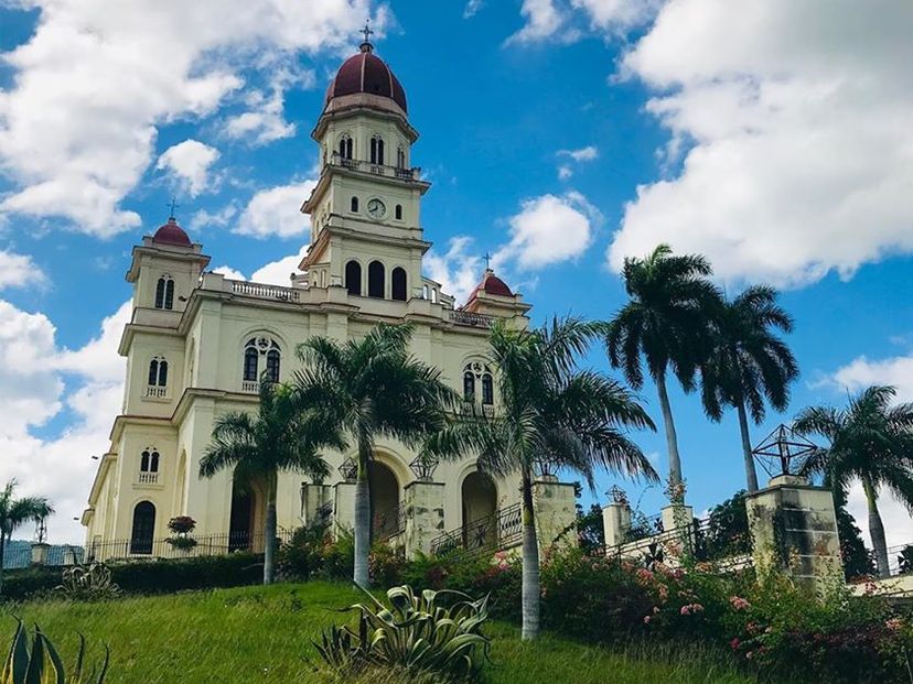 The Santuary of La Virgen de la Caridad del Cobre panoramic view, El Cobre, Santiago de Cuba, Cuba.