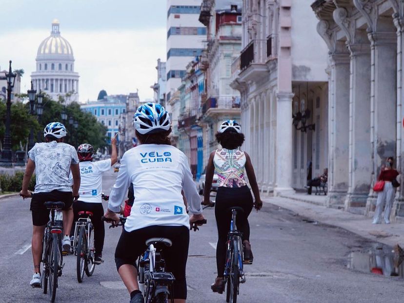El paseo del Prado (José Martí Ave) panoramic view, Old Havana, Havana, Cuba.